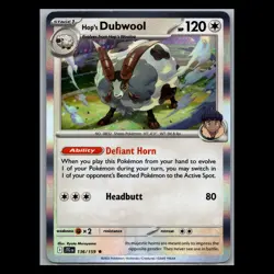 Journey Together - Hop's Dubwool - 136/159 - Holo Rare - Pokemon TCG - Image 1