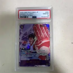 Bandai One Piece Monkey.D.Luffy EB02-061 Alternate Art Foil PSA 10 - Image 1