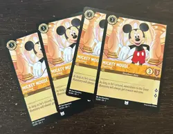Disney Lorcana Playset x4 - Mickey Mouse True Friend 12/204 NM Non-Foil - Image 1