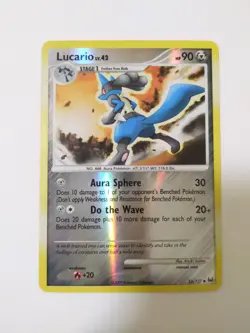 Pokemon TCG - Lucario 53/127 Reverse Holo LP, Pokemon Platinum Set - Image 1