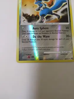 Pokemon TCG - Lucario 53/127 Reverse Holo LP, Pokemon Platinum Set - Image 4