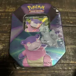 Pokemon TCG Galarain Slowbro V Forces Tin Factory Sealed - Image 1