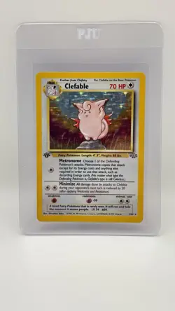 Pokemon TCG 1999 JUNGLE 1ST EDITION ENGLISH CLEFABLE 1/64 HOLO RARE - Image 1