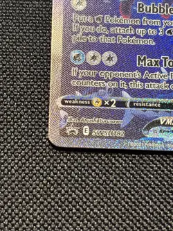 Pokemon TCG Holo Ultra Rare Full Art Near Mint Black Star Promo Vaporeon SWSH182 - Image 4