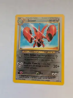 Pokemon Scizor 29/75 Neo Discovery Unlimited Non Holo Rare NM/VLP - Image 1