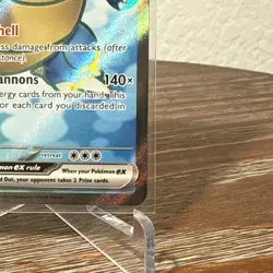 Blastoise EX Full Art 184/165 English Scarlet & Violet 151 Pokemon TCG NM - Image 3