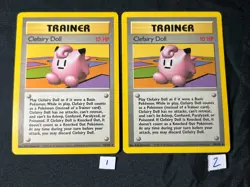 Pokemon 1999 Clefairy Doll 70/102 Base Set Trainer Lightly Played LP (LOT OF 2) - Image 2