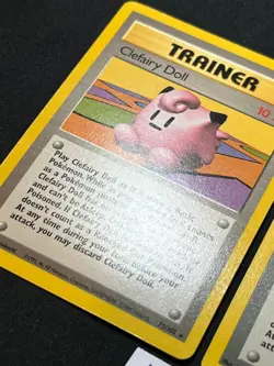 Pokemon 1999 Clefairy Doll 70/102 Base Set Trainer Lightly Played LP (LOT OF 2) - Image 5