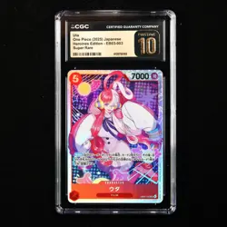 CGC 10 PRISTINE 2025 One Piece JPN Uta EB03-003 SR - Image 1