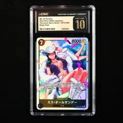 CGC 10 PRISTINE 2025 One Piece JPN Ms. All Sunday OP14-084 SR - Image 1