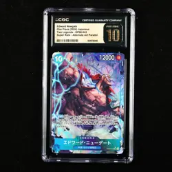 CGC 10 PRISTINE 2024 One Piece JPN Edward Newgate OP08-043 SR (Alt Art) - Image 1