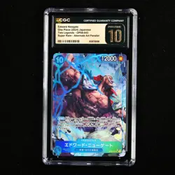 CGC 10 PRISTINE 2024 One Piece JPN Edward Newgate OP08-043 SR (Alt Art) - Image 2