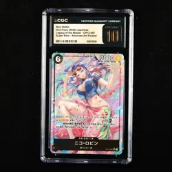 CGC 10 PRISTINE 2025 One Piece JPN Nico Robin OP12-087 SR (Alt Art) - Image 3