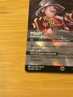 Piglet Sturdy Swordsman 221/204 Card - Disney Lorcana Ursula's Return - Image 3