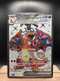 Pokemon TCG Charizard EX Obsidian Flames Holo Ultra Rare Card 215/197 - Image 1