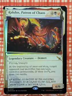 Rakdos, Patron of Chaos 387 (Showcase) (Invisible Ink) - Murder At Karlov Manor - Image 1
