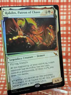 Rakdos, Patron of Chaos 387 (Showcase) (Invisible Ink) - Murder At Karlov Manor - Image 2
