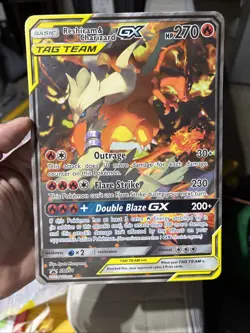 Pokemon TCG Reshiram & Charizard GX SM201 Big Card - Image 3