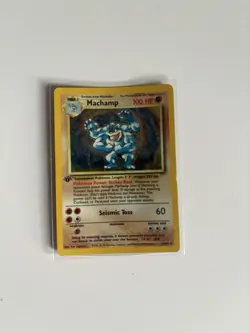 Machamp 8/102 1st Edition Pokemon Card TCG Base Set Holo Rare - Image 1