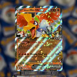 Pokemon TCG Ethan's Ho-Oh ex 039/182 (Prize Pack Series 8) Stamped Trading Card - Image 1
