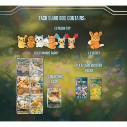 [CN] Pokemon 2025 Scarlet & Violet Nuzzle Series Plush Toy Card Display & Pack - Image 5