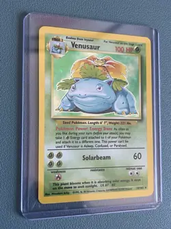 Venusaur 15/102 Holo Rare Pokemon Card 1999 TWOC Near Mint - Image 2
