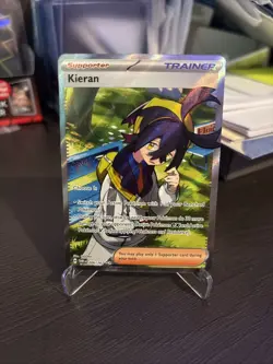 Pokemon Card TCG - Kieran 206 Full Art Ultra Rare Twilight Masquerade Near Mint - Image 1