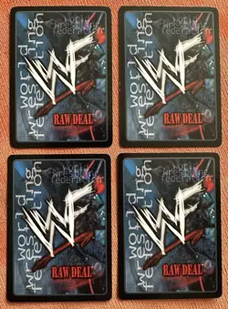 THE UNDERTAKER 4 card foil set WWF Raw Deal CCG 2000 wrestling trading cards - Image 2