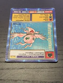 MarineAngemon BO-34 1st Edition Gold Rare Digimon Card 1999 Bandai HP - Image 4