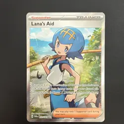 Pokemon TCG Twilight Masquerade: Lana’s Aid 207/167 Ultra Rare Trainer Card - NM - Image 1