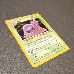Pokemon TCG Muk Holo Rare Card 13/62 Fossil Set, WOTC 1999, MP Vintage - Image 2