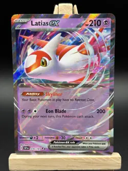 Pokemon TCG Surging Sparks Latias EX Double Rare Holo Card 076/191 - Image 2
