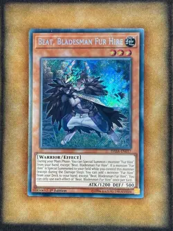 Yugioh Beat, Bladesman Fur Hire DASA-EN017 Secret Rare 1st Ed NM - Image 1