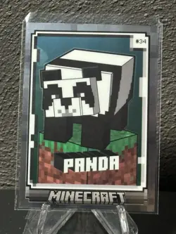 2024 Panini Minecraft Trading Cards Base Set OptiChrome Panda - Image 1