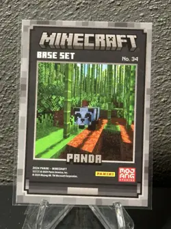 2024 Panini Minecraft Trading Cards Base Set OptiChrome Panda - Image 2