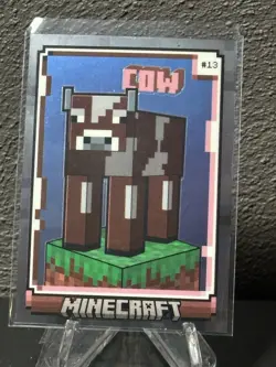2024 Panini Minecraft Trading Cards Base Set OptiChrome Cow - Image 1