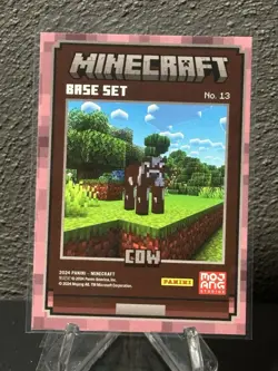 2024 Panini Minecraft Trading Cards Base Set OptiChrome Cow - Image 2