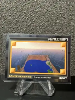 2024 Panini Minecraft Trading Cards OptiChrome Achievements Treasure Hunter. - Image 1