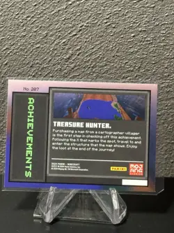 2024 Panini Minecraft Trading Cards OptiChrome Achievements Treasure Hunter. - Image 2