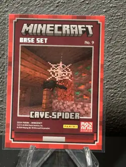 2024 Panini Minecraft Trading Cards Base Set OptiChrome Cave Spider - Image 2