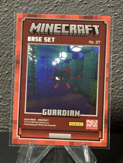 2024 Panini Minecraft Trading Cards Base Set OptiChrome Guardian - Image 2