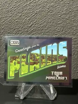 2024 Panini Minecraft Trading Cards OptiChrome Tour of Minecraft Plains Biome - Image 1