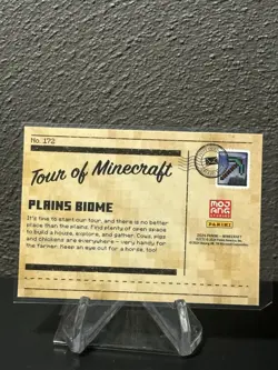 2024 Panini Minecraft Trading Cards OptiChrome Tour of Minecraft Plains Biome - Image 2