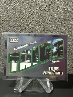 2024 Panini Minecraft Trading Cards Tour of Minecraft Taiga Biome OptiChrome - Image 1