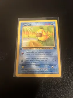 Psyduck Fossil First Edition Regular/Common Card 53/62, 1999 Mp - Image 1
