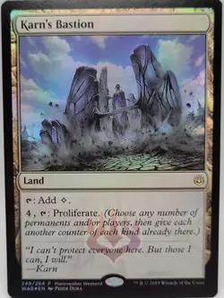 Karn’s Bastion Promo Foil NM MTG War of the Spark Planeswalker Weekend - Image 1