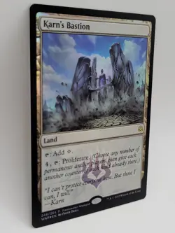 Karn’s Bastion Promo Foil NM MTG War of the Spark Planeswalker Weekend - Image 5