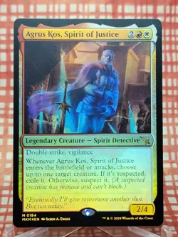Agrus Kos, Spirit of Justice Murders at Karlov Manor Foil #184 - Image 1