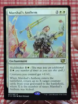 Marshal's Anthem Commander 2014 MTG Free Shipping! - Image 1