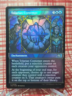 Tolarian Contempt NM/M* SHOWCASE FOIL March Of The Machines U0058 - Image 1